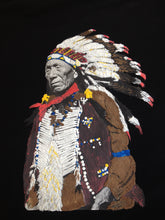 CHIEF JOSEPH  Painted Tshirt - NATIVES Chief T shirt - NEZ PERCE Chief painting on Tee - QuorArtisticTshirts