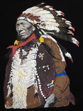 CHIEF JOSEPH  Painted Tshirt - NATIVES Chief T shirt - NEZ PERCE Chief painting on Tee - QuorArtisticTshirts