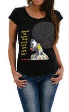 Afro Natural Hair T-shirt  Marcus Garvey Quote  PAINTED 3D - QuorArtisticTshirts