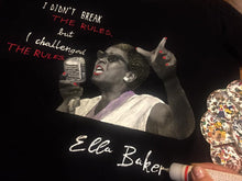 ELLA JOSEPHINE BAKER  Artistic T-shirt - Iconic FEMINIST Women Tshirt- WOMEN RIGHTS  Painted T-shirt - Art to wear - QuorArtisticTshirts