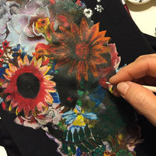 SUGAR SKULL  T shirt Painted 3d Calavera Mexicana Floral Skull - QuorArtisticTshirts