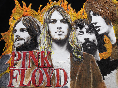 PINK FLOYD T-shirt Artistic Painted Art To Wear Rock Tshirt - QuorArtisticTshirts