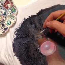 Black Girl Pink Bubble  Painted 3d T-shirt - QuorArtisticTshirts