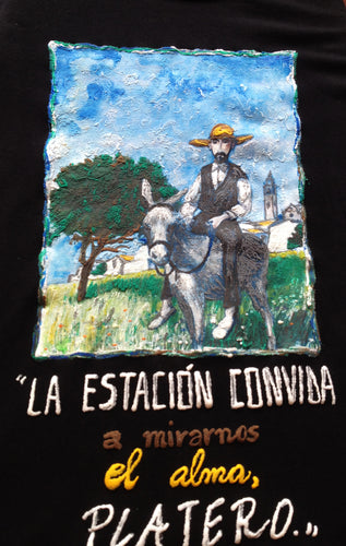 PLATERO Y YO on T-shirt Camiseta Pintada Literary Artistic T shirt - QuorArtisticTshirts