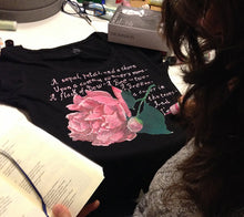 Emily Dickinson Poetry - A Sepal, Petal and a Thorn T-shirt Literary Painted - QuorArtisticTshirts