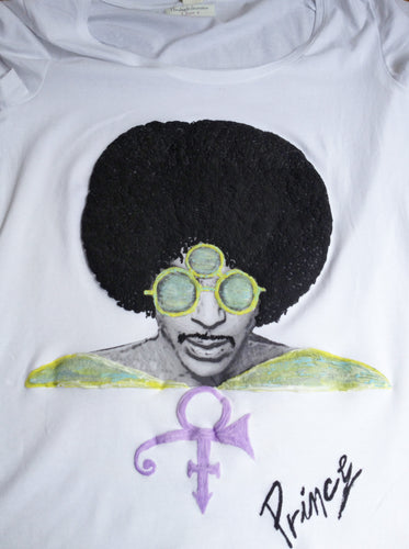 PRINCE 3rd EYE Sunglasses T-shirt Painted - QuorArtisticTshirts