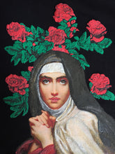 SAINT TERESA OF AVILA Painted T shirt  Artistic   Religious Catholic Teresa de Jesus  Shirt - QuorArtisticTshirts