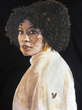 Queen T-shirt SHERIDA African American Black Beauty Artistic Tshirt Painting - QuorArtisticTshirts