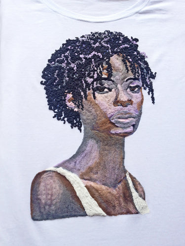 Black Beauty T-shirt – Sisterlocks Portrait in Mixed Media - QuorArtisticTshirts