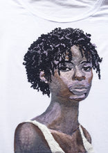 Black Beauty T-shirt – Sisterlocks Portrait in Mixed Media - QuorArtisticTshirts