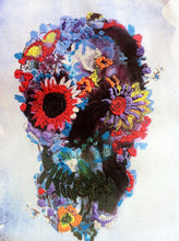 SUGAR SKULL  T shirt Painted 3d Calavera Mexicana Floral Skull - QuorArtisticTshirts