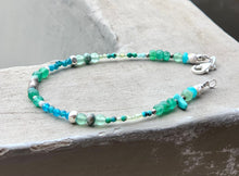 Dainty Emerald Bracelet - May Birthstone Bracelet - Calming vibes Bracelet - Emerald Turquoise Bracelet - Howlite Blue Apatite Sea Lover Bracelet - QuorArtisticTshirts