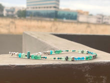 Dainty Emerald Bracelet - May Birthstone Bracelet - Calming vibes Bracelet - Emerald Turquoise Bracelet - Howlite Blue Apatite Sea Lover Bracelet - QuorArtisticTshirts