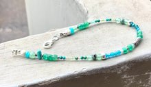 Dainty Emerald Bracelet - May Birthstone Bracelet - Calming vibes Bracelet - Emerald Turquoise Bracelet - Howlite Blue Apatite Sea Lover Bracelet - QuorArtisticTshirts