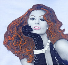 Sophia Loren Artistic Painted T-shirt – Timeless Italian Beauty - QuorArtisticTshirts