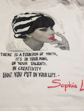 Sophia Loren T-shirt  Art Work painting Made in Italy - QuorArtisticTshirts