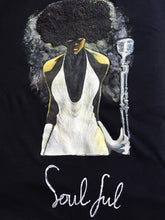Soulful Queen T-shirt  Painted 3d  Afro  Nubian Girl - QuorArtisticTshirts
