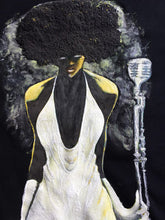 Soulful Queen T-shirt  Painted 3d  Afro  Nubian Girl - QuorArtisticTshirts