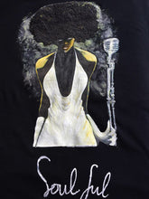 Soulful Queen T-shirt  Painted 3d  Afro  Nubian Girl - QuorArtisticTshirts