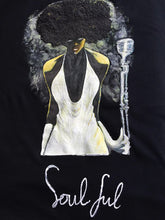 Soulful Queen T-shirt  Painted 3d  Afro  Nubian Girl - QuorArtisticTshirts