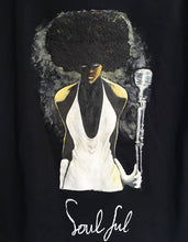 Soulful Queen T-shirt  Painted 3d  Afro  Nubian Girl - QuorArtisticTshirts