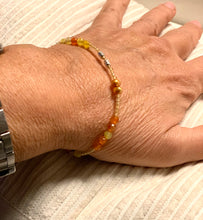 Energy Sunburst Bracelet Healing Natular Faceted Stones Bracelet Orange Yellow Agates Citrine Quartz Bracelet Turquoise Baroque Pearls - QuorArtisticTshirts