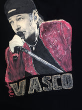 Unique Vasco Rossi Art Tee – Painted by Hand, Made to Order - QuorArtisticTshirts