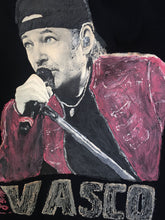 Unique Vasco Rossi Art Tee – Painted by Hand, Made to Order - QuorArtisticTshirts