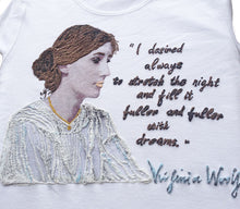 VIRGINIA WOOLF T-shirt Painted Literary Tshirt - QuorArtisticTshirts