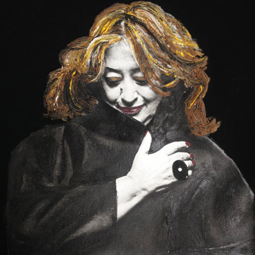 Dame Zaha Hadid Architect T shirt Artistic Painted Tshirt - QuorArtisticTshirts