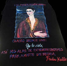 Frida Kahlo T-shirt PAINTED 3D Self Portrait in a Velvet Dress Tshirt - Quortshirts