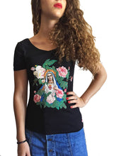 Virgin Mary T shirt Sacred Heart  Tshirt  Religious Catholic Shirt - Quortshirts