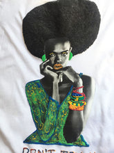 DON'T TOUCH MY HAIR - BLACK QUEEN T-shirt  PAINTED 3d -Afrocentric Tee - QuorArtisticTshirts