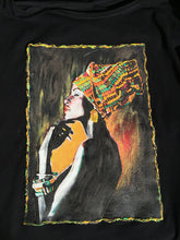 Black Elegance Queen on T-shirt - Afro  Black  Painted 3d - Art on T-shirt - QuorArtisticTshirts