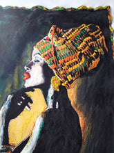 Black Elegance Queen on T-shirt - Afro  Black  Painted 3d - Art on T-shirt - QuorArtisticTshirts