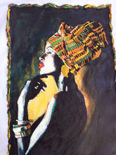 Black Elegance Queen on T-shirt - Afro  Black  Painted 3d - Art on T-shirt - QuorArtisticTshirts