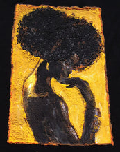 Afro Black Queen T-shirt  PAINTED 3D Black is Gold t shirt - QuorArtisticTshirts