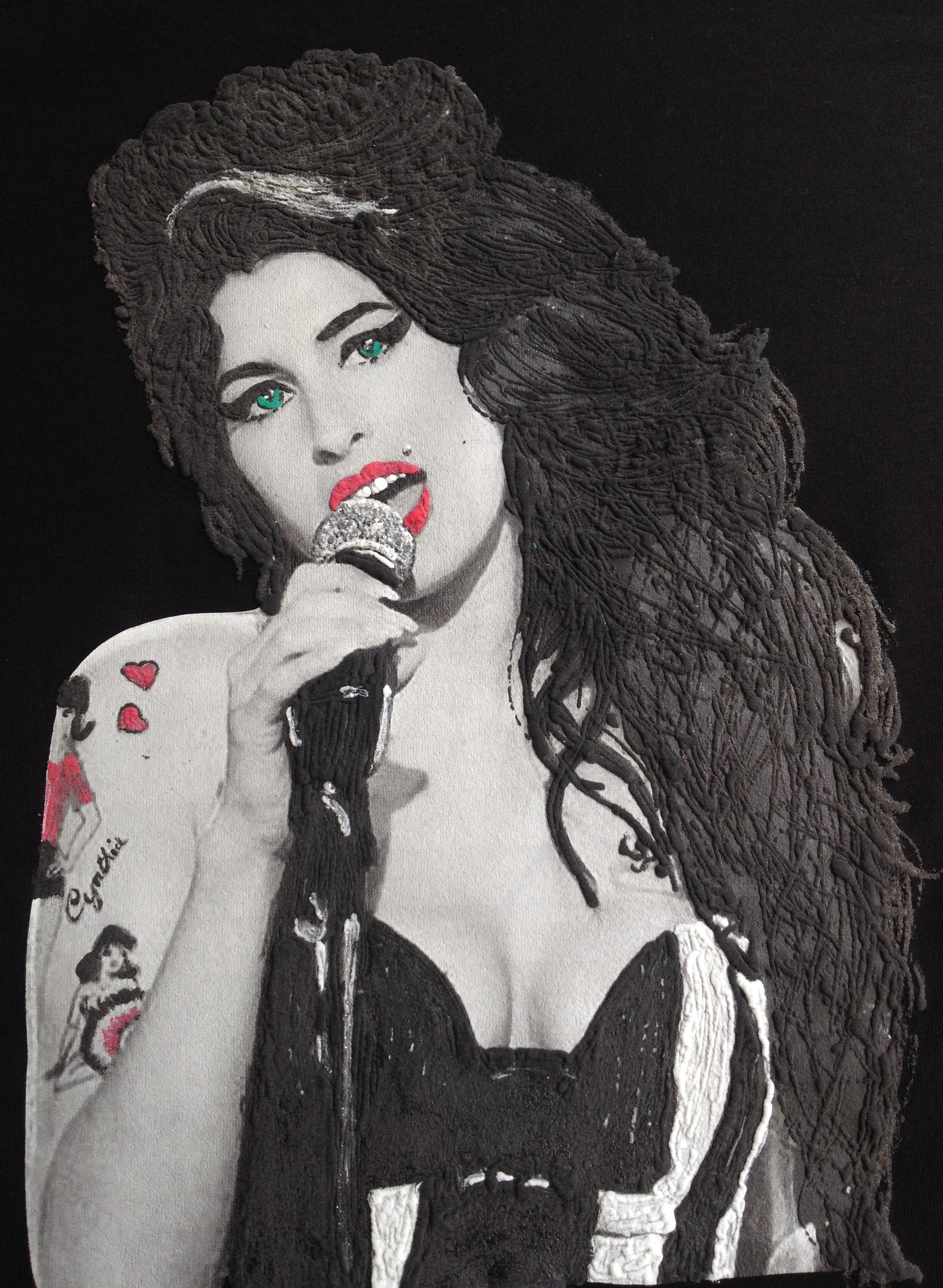 AMY WINEHOUSE  T shirt Painting 3d - Quortshirts