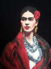 Frida Kahlo  T-shirt Frida Red Shawl Tshirt Artistic - Quortshirts