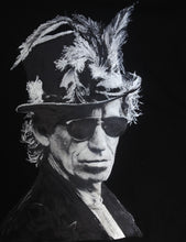 Keith Richards T-shirt  Voodoo Hat Painted 3d - Quortshirts