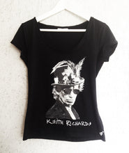 Keith Richards T-shirt  Voodoo Hat Painted 3d - Quortshirts