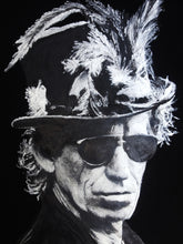 Keith Richards T-shirt  Voodoo Hat Painted 3d - Quortshirts