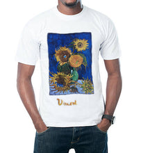 Sunflowers  VINCENT VAN GOGH  Art   T-shirt Painting 3d  Still Life Tee - Quortshirts