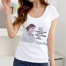 VIRGINIA WOOLF T-shirt Painted Literary Tshirt - Quortshirts